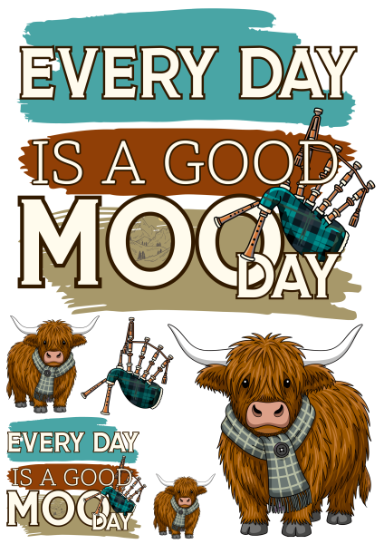 Bügelbild Every day is a good mooday